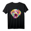 Farbenfrohes Pop-Art-Labrador Retriever Portrait T-Shirt – Buntes Hundedesign für Labrador Fans und Hundeliebhaber