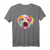 Farbenfrohes Pop-Art-Labrador Retriever Portrait T-Shirt – Buntes Hundedesign für Labrador Fans und Hundeliebhaber