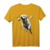 Gelber Labrador Retriever T-Shirt mit Balljagd - Niedliches Hundedesign für Labrador-Liebhaber, Hundebesitzer & Geschenkideen