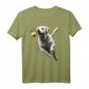 Gelber Labrador Retriever T-Shirt mit Balljagd - Niedliches Hundedesign für Labrador-Liebhaber, Hundebesitzer & Geschenkideen