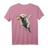 Gelber Labrador Retriever T-Shirt mit Balljagd - Niedliches Hundedesign für Labrador-Liebhaber, Hundebesitzer & Geschenkideen