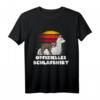 Offizielles Schlafshirt - Lustiges Lama Faultier Design für Kinder und Erwachsene, Perfekt als Geschenk für Faulenzer & Langschläfer