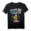 20. Geburtstag T-Shirt mit Lama Alpaka Design – Witziges Geschenk für Mann und Frau, Jahrgang 2001, Geburtstagsoutfit für junge Erwachsene
