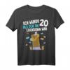 20. Geburtstag T-Shirt mit Lama Alpaka Design – Witziges Geschenk für Mann und Frau, Jahrgang 2001, Geburtstagsoutfit für junge Erwachsene