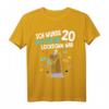 20. Geburtstag T-Shirt mit Lama Alpaka Design – Witziges Geschenk für Mann und Frau, Jahrgang 2001, Geburtstagsoutfit für junge Erwachsene