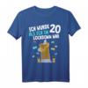 20. Geburtstag T-Shirt mit Lama Alpaka Design – Witziges Geschenk für Mann und Frau, Jahrgang 2001, Geburtstagsoutfit für junge Erwachsene
