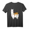Faultier schläft auf Alpaka Lama T-Shirt - Lustiges Tiermotiv für Tierliebhaber und Freizeitfans