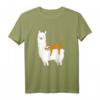 Faultier schläft auf Alpaka Lama T-Shirt - Lustiges Tiermotiv für Tierliebhaber und Freizeitfans