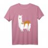 Faultier schläft auf Alpaka Lama T-Shirt - Lustiges Tiermotiv für Tierliebhaber und Freizeitfans