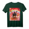 Space Cat Reitendes Lama-Einhorn T-Shirt mit Pizza & Taco – Lustiges galaktisches Tier-Design für Trendsetter und Tierliebhaber
