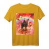 Space Cat Reitendes Lama-Einhorn T-Shirt mit Pizza & Taco – Lustiges galaktisches Tier-Design für Trendsetter und Tierliebhaber