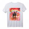 Space Cat Reitendes Lama-Einhorn T-Shirt mit Pizza & Taco – Lustiges galaktisches Tier-Design für Trendsetter und Tierliebhaber