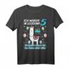 5. Geburtstag Lockdown Lama Alpaka T-Shirt – Lustiges Geschenk für Kinder geboren 2016, perfekt für den Geburtstag, Party & Quarantäne