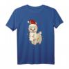 Weihnachten Lama T-Shirt mit Lichterkette und Mütze – Lustiges Tiermotiv für Christen und Tierliebhaber zu Weihnachten