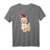 Weihnachten Lama T-Shirt mit Lichterkette und Mütze – Lustiges Tiermotiv für Christen und Tierliebhaber zu Weihnachten