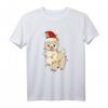 Weihnachten Lama T-Shirt mit Lichterkette und Mütze – Lustiges Tiermotiv für Christen und Tierliebhaber zu Weihnachten