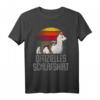 Offizielles Schlafshirt Pyjama mit Lama, Faultier & Alpaka – Lustiges Geschenk für Langschläfer, Morgenmuffel & Tierliebhaber