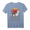 Offizielles Schlafshirt Pyjama mit Lama, Faultier & Alpaka – Lustiges Geschenk für Langschläfer, Morgenmuffel & Tierliebhaber