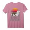 Offizielles Schlafshirt Pyjama mit Lama, Faultier & Alpaka – Lustiges Geschenk für Langschläfer, Morgenmuffel & Tierliebhaber