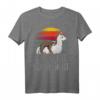 Offizielles Schlafshirt Pyjama mit Lama, Faultier & Alpaka – Lustiges Geschenk für Langschläfer, Morgenmuffel & Tierliebhaber