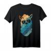 Lustiges Lama Alpaka T-Shirt für Frauen und Männer – Vintage Geschenkidee mit Sonnenbrille für Freunde, Kinder, Geburtstage & Weihnachten