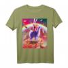 Laser Augen Space Cat T-Shirt mit Lama Design – Bequemes und ausgefallenes Tier- und Weltraum-Motiv