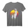 Faultier auf Lama T-Shirt - Lustiges Tiermotiv für Männer, Frauen und Kinder als Geschenk für Feiern und Freunde