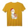 Faultier schläft auf Lama Alpaka Weihnachts-T-Shirt - Lustiges Geschenk für Tierliebhaber, Lama- und Alpaka-Fans zur Weihnachten