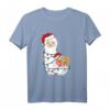 Faultier schläft auf Lama Alpaka Weihnachts-T-Shirt - Lustiges Geschenk für Tierliebhaber, Lama- und Alpaka-Fans zur Weihnachten