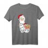 Faultier schläft auf Lama Alpaka Weihnachts-T-Shirt - Lustiges Geschenk für Tierliebhaber, Lama- und Alpaka-Fans zur Weihnachten