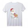 Faultier schläft auf Lama Alpaka Weihnachts-T-Shirt - Lustiges Geschenk für Tierliebhaber, Lama- und Alpaka-Fans zur Weihnachten