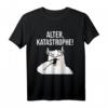 Alter Katastrophe Lama Alpaka Facepalm T-Shirt – Lustiges Tierliebhaber Geschenk für Geburtstag, Weihnachten, Vatertag & Muttertag