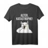 Alter Katastrophe Lama Alpaka Facepalm T-Shirt – Lustiges Tierliebhaber Geschenk für Geburtstag, Weihnachten, Vatertag & Muttertag