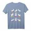 Lustiges Alpaka Yoga T-Shirt mit Lamas in Yoga-Posen – Perfektes Geschenk für Yoga-Liebhaber, Geburtstags- & Weihnachtsgeschenk