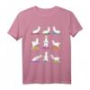 Lustiges Alpaka Yoga T-Shirt mit Lamas in Yoga-Posen – Perfektes Geschenk für Yoga-Liebhaber, Geburtstags- & Weihnachtsgeschenk