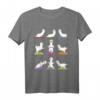 Lustiges Alpaka Yoga T-Shirt mit Lamas in Yoga-Posen – Perfektes Geschenk für Yoga-Liebhaber, Geburtstags- & Weihnachtsgeschenk