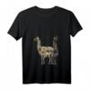 Damen Vintage Lama T-Shirt mit V-Ausschnitt – Perfektes Geschenk für Tierliebhaberinnen, Lama Fans & Tierpflegerinnen