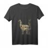 Damen Vintage Lama T-Shirt mit V-Ausschnitt – Perfektes Geschenk für Tierliebhaberinnen, Lama Fans & Tierpflegerinnen