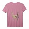 Damen Vintage Lama T-Shirt mit V-Ausschnitt – Perfektes Geschenk für Tierliebhaberinnen, Lama Fans & Tierpflegerinnen
