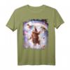 Laser Eyes Space Cat Faultier Lama Regenbogen T-Shirt – Buntes, lustiges Tier-Design für Trendsetter