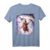 Laser Eyes Space Cat Faultier Lama Regenbogen T-Shirt – Buntes, lustiges Tier-Design für Trendsetter