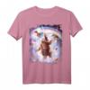 Laser Eyes Space Cat Faultier Lama Regenbogen T-Shirt – Buntes, lustiges Tier-Design für Trendsetter