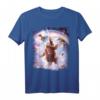 Laser Eyes Space Cat Faultier Lama Regenbogen T-Shirt – Buntes, lustiges Tier-Design für Trendsetter