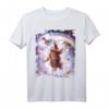 Laser Eyes Space Cat Faultier Lama Regenbogen T-Shirt – Buntes, lustiges Tier-Design für Trendsetter