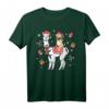 Alpaka Weihnachten Lama Mops Hund T-Shirt mit Zuckerstangen - Lustiges Festtagsdesign für Tierliebhaber und Hundebesitzer