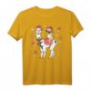 Alpaka Weihnachten Lama Mops Hund T-Shirt mit Zuckerstangen - Lustiges Festtagsdesign für Tierliebhaber und Hundebesitzer
