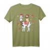 Alpaka Weihnachten Lama Mops Hund T-Shirt mit Zuckerstangen - Lustiges Festtagsdesign für Tierliebhaber und Hundebesitzer