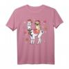 Alpaka Weihnachten Lama Mops Hund T-Shirt mit Zuckerstangen - Lustiges Festtagsdesign für Tierliebhaber und Hundebesitzer