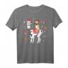 Alpaka Weihnachten Lama Mops Hund T-Shirt mit Zuckerstangen - Lustiges Festtagsdesign für Tierliebhaber und Hundebesitzer