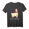 Lustiges Alpaka Weihnachts T-Shirt – Frohes Lamachten Geschenk für Weihnachten, Freundinnen & Freunde, klassisch geschnitten